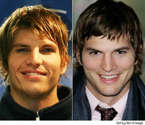 ashton kutcher modelling. On the left is Ashton Kutcher